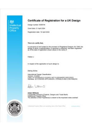 FDA 21 CFR 177.2600 Certificate for Food-Grade Silicone Microwave Cookware